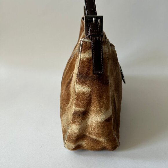 FENDI PONY HAIR BAGUETTE FLAP BAG - Picture 10 of 15